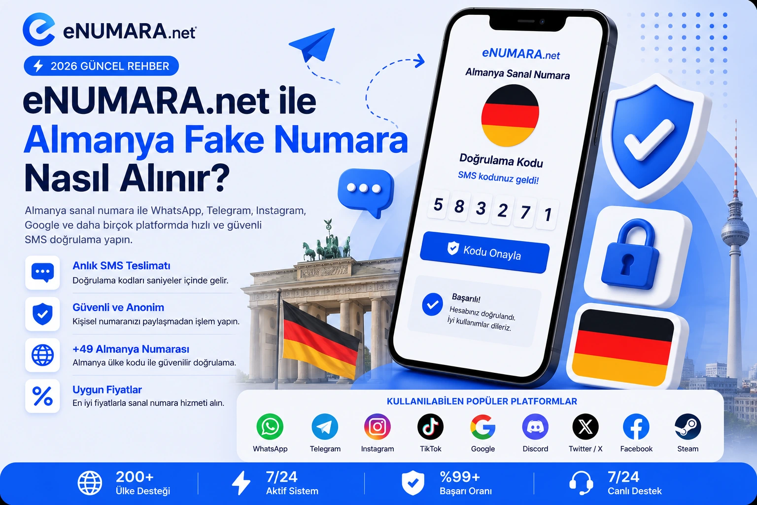 Almanya (+49) Sanal Numara Satın Alma Rehberi