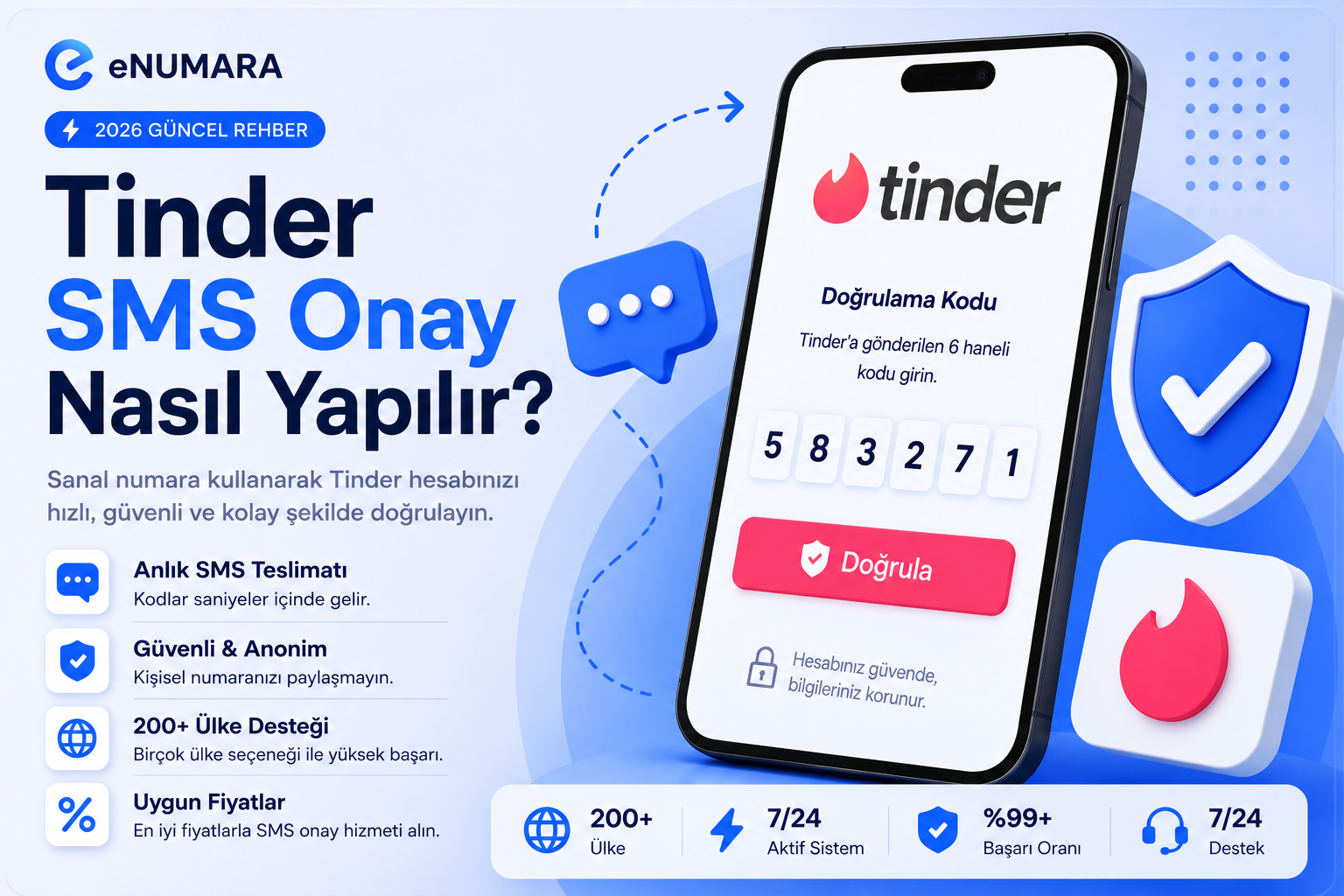 Tinder SMS Onay Nasıl Yapılır? (2026 Güncel Rehber)