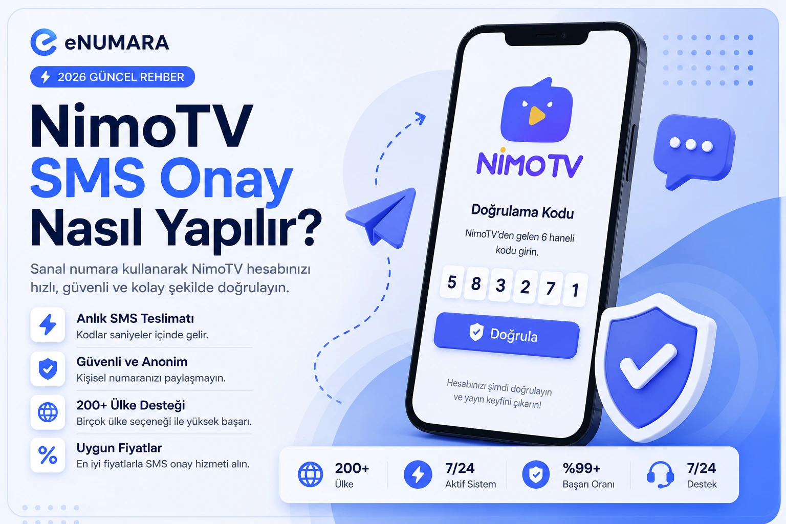 Canlı Yayın Platformları için Sanal Numara ve SMS Onay Rehberi