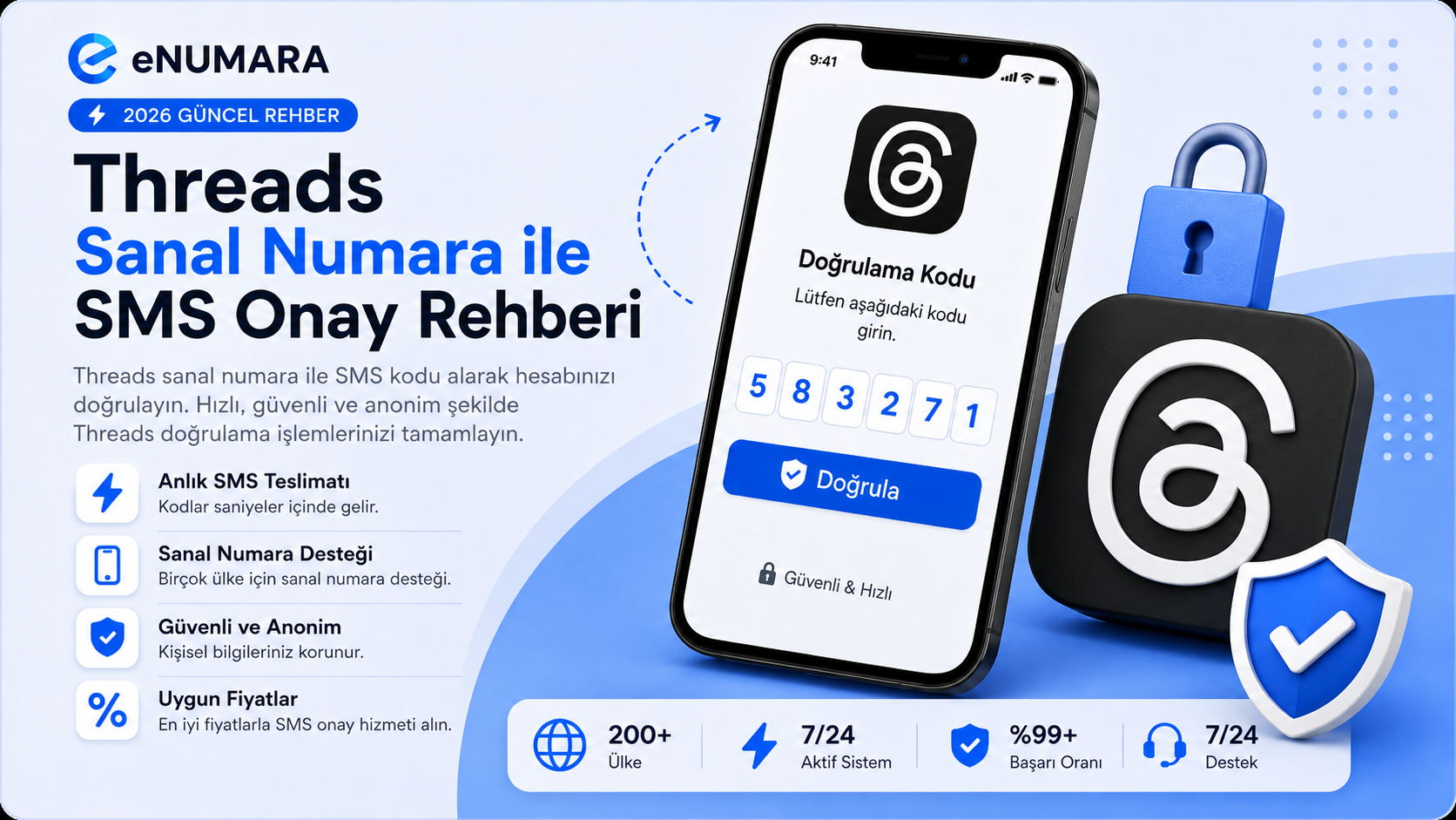 Threads Sanal Numara ile SMS Onay Rehberi