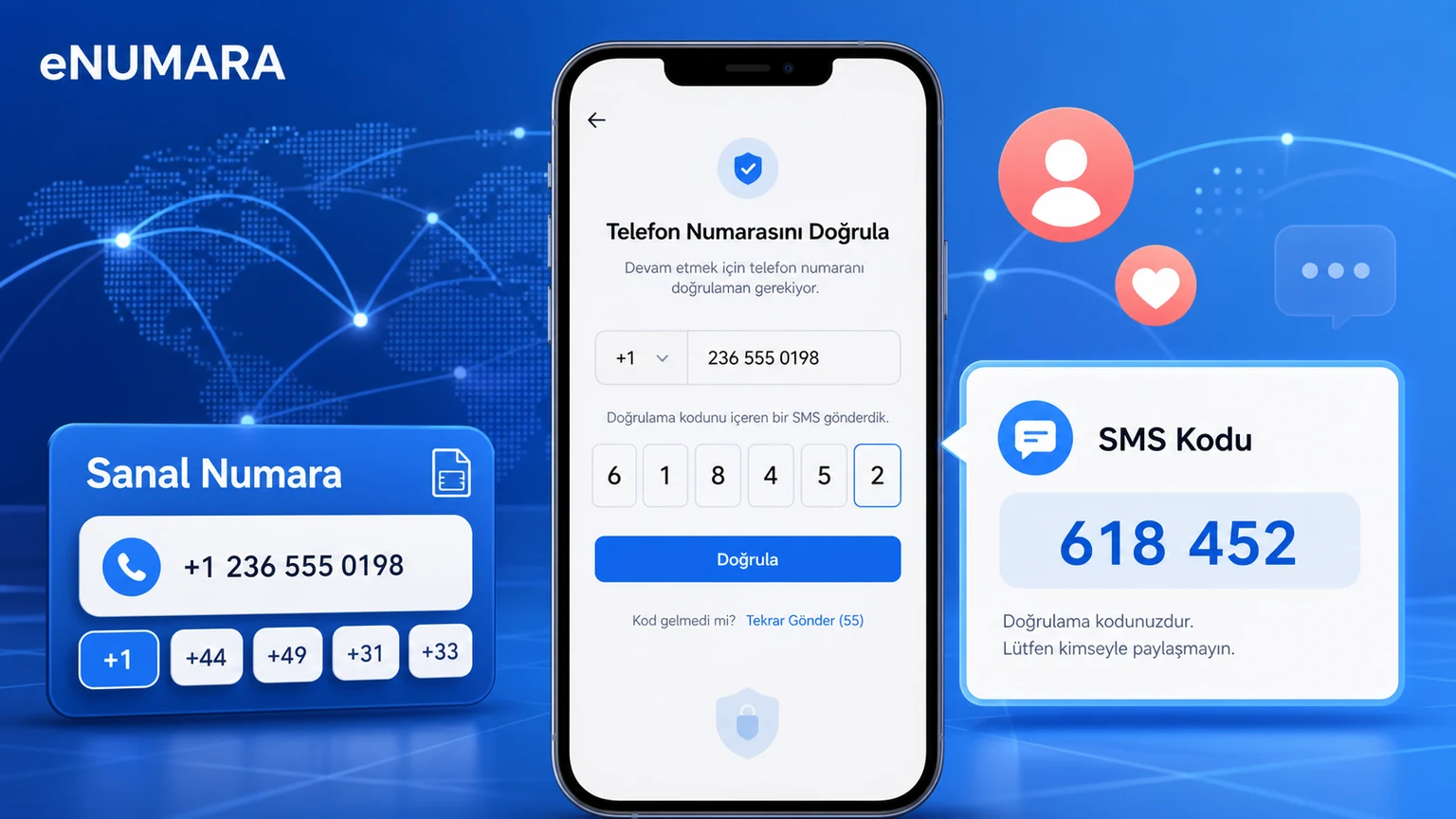 Tinder İçin Sanal Numara Nasıl Alınır?