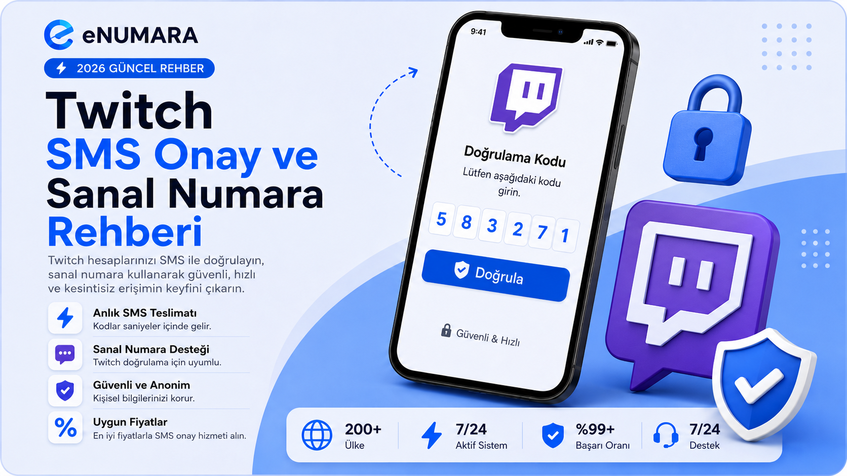 Twitch SMS Onay ve Sanal Numara Rehberi