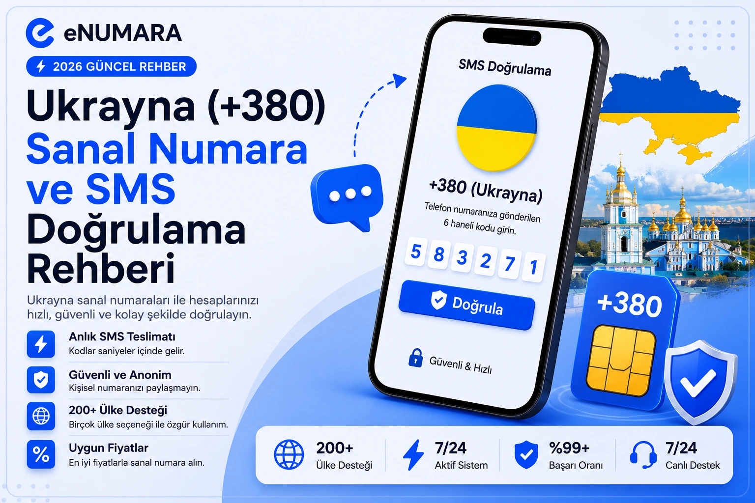 Ukrayna (+380) Sanal Numara ve SMS Doğrulama Rehberi