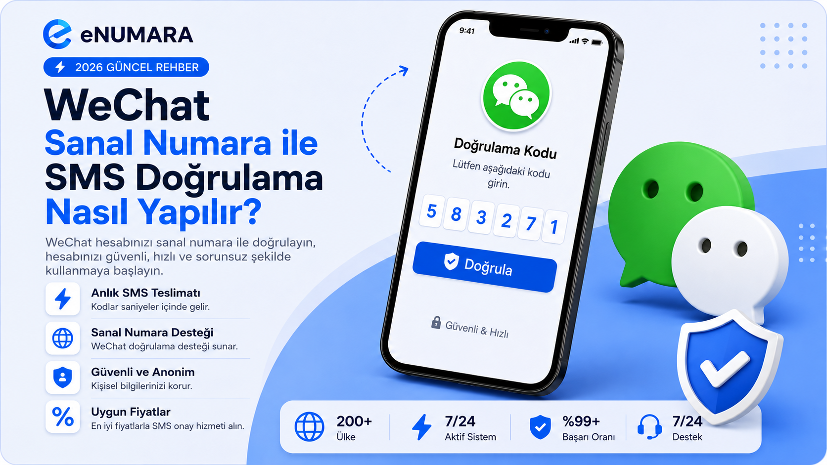 WeChat Sanal Numara ile SMS Doğrulama Nasıl Yapılır?